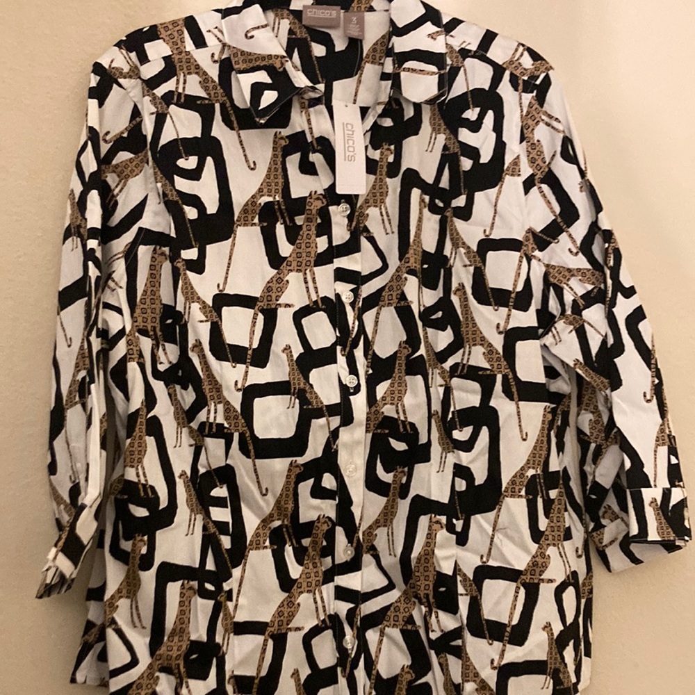 NWT Chico's Button Blouse